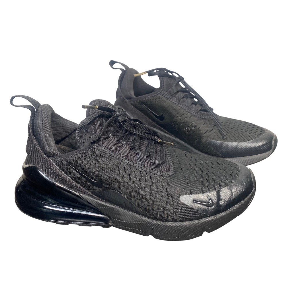 Nike Air Max 270 Kids Size 6Y Triple Black BQ5776-001 Running Streetwear